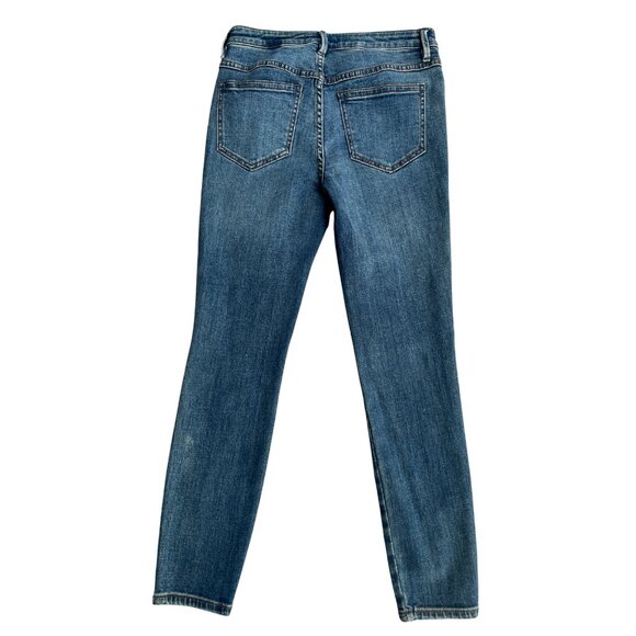 Free People Women’s Mid Rise Classic Straight Leg Jeans Blue Medium Wash Size 27 - Picture 16 of 16